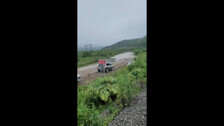 Затопленная дорога на Сахалине днем